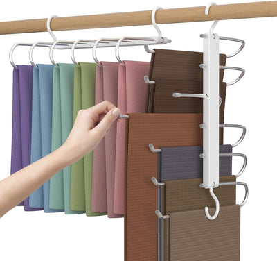 UrbanStorie- 5 Layer Hanger, Space Saving Non-Slip Cloth Organizer
