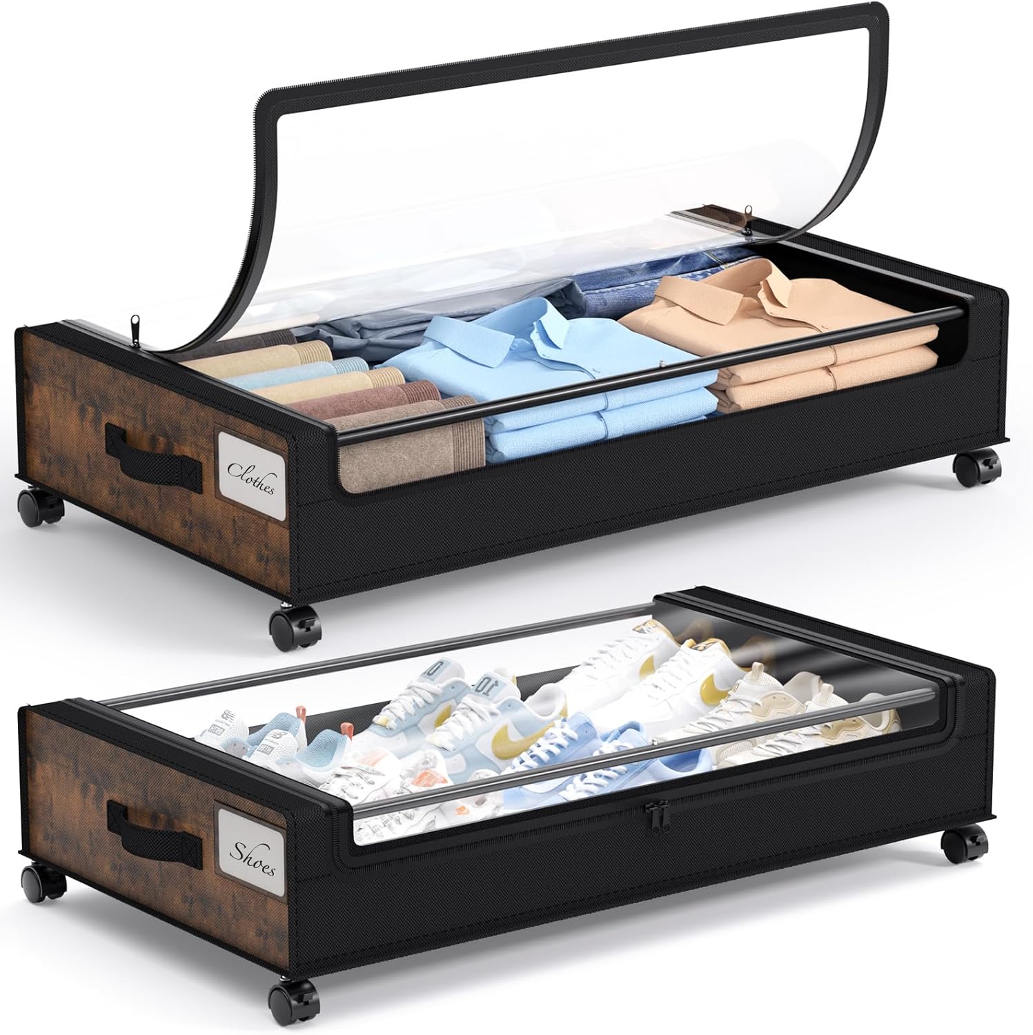 UrbanStorie® Underbed Storage Organiser, Store your Clothes, Shoes, Sarees, Blankets, Winter Items.