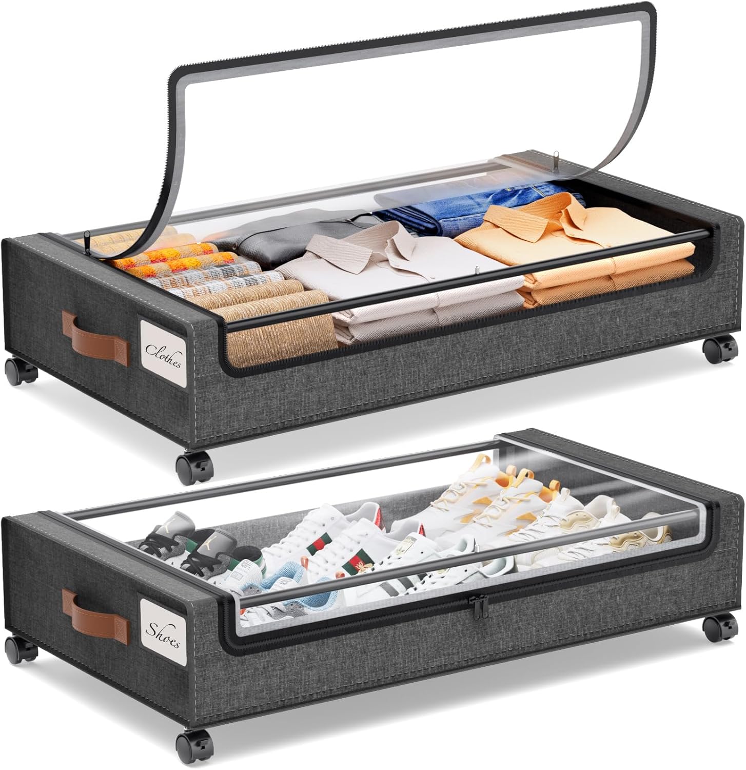 UrbanStorie® Underbed Storage Organiser, Store your Clothes, Shoes, Sarees, Blankets, Winter Items.
