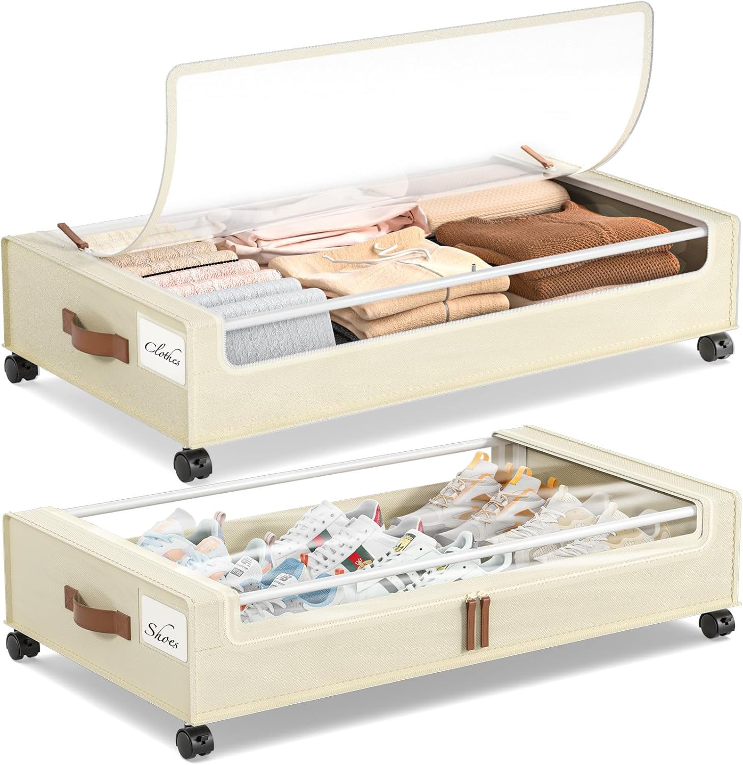 UrbanStorie® Underbed Storage Organiser, Store your Clothes, Shoes, Sarees, Blankets, Winter Items.