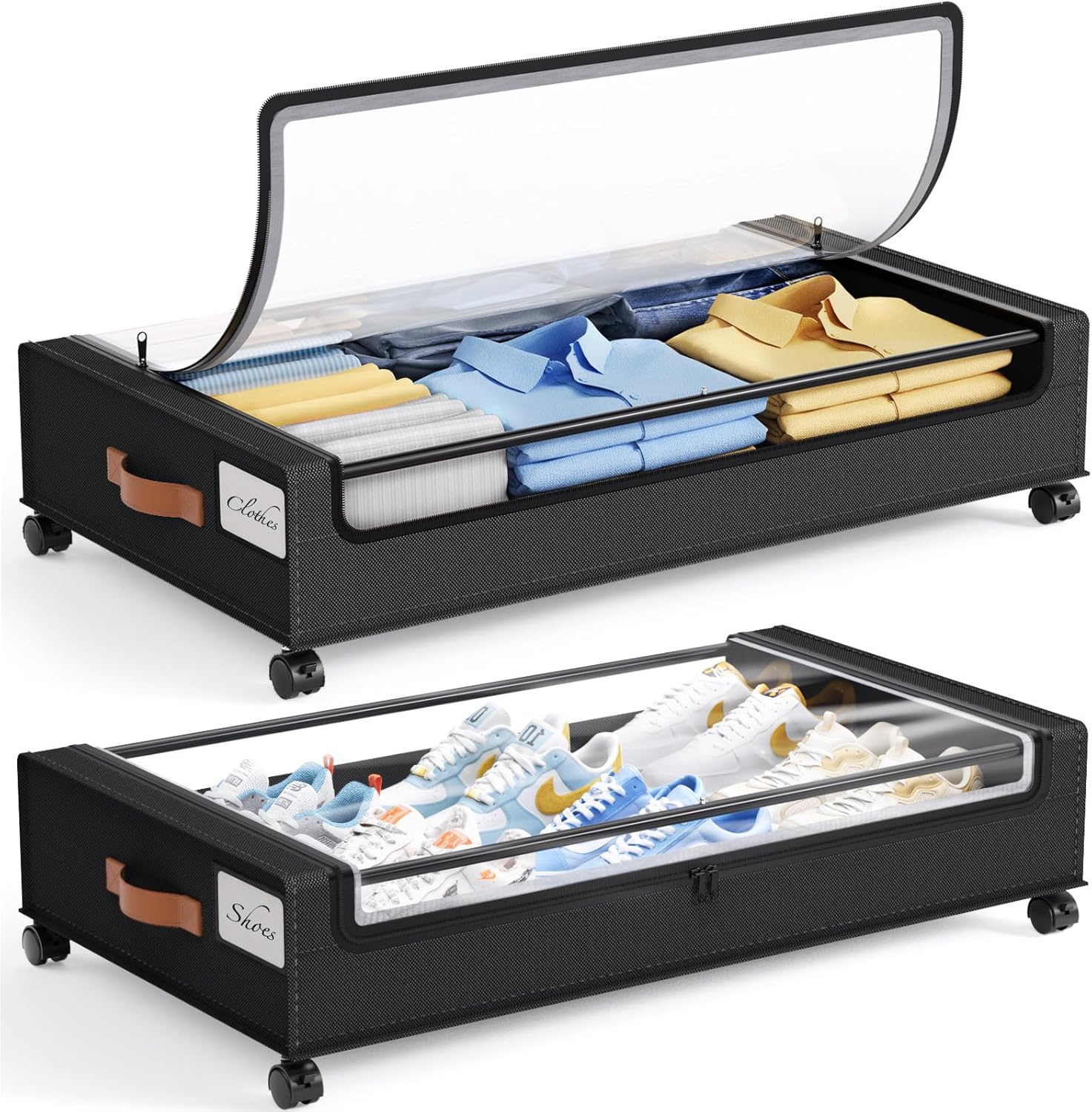 UrbanStorie® Underbed Storage Organiser, Store your Clothes, Shoes, Sarees, Blankets, Winter Items.