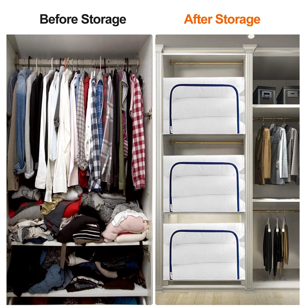 UrbanStorie Wardrobe Storage Boxes, Store your Clothes, Sarees, Blankets, Winter Items.