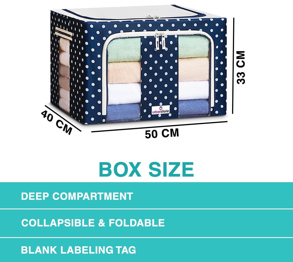 UrbanStorie Wardrobe Storage Boxes, Store your Clothes, Sarees, Blankets, Winter Items.