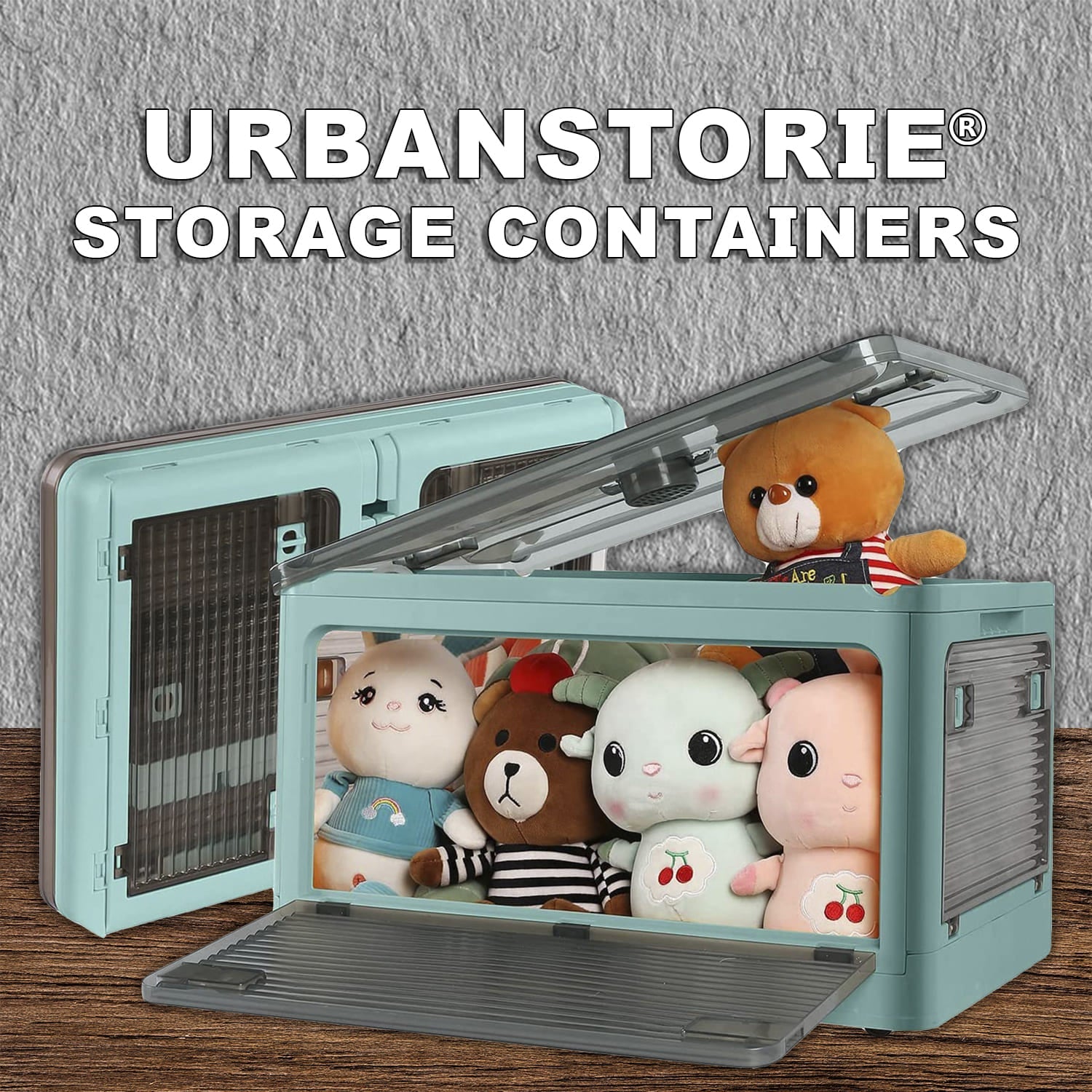 UrbanStori Plastic Storage Containers, Store your Clothes, Sarees, Blankets, Winter Items, Toys or any Home Items