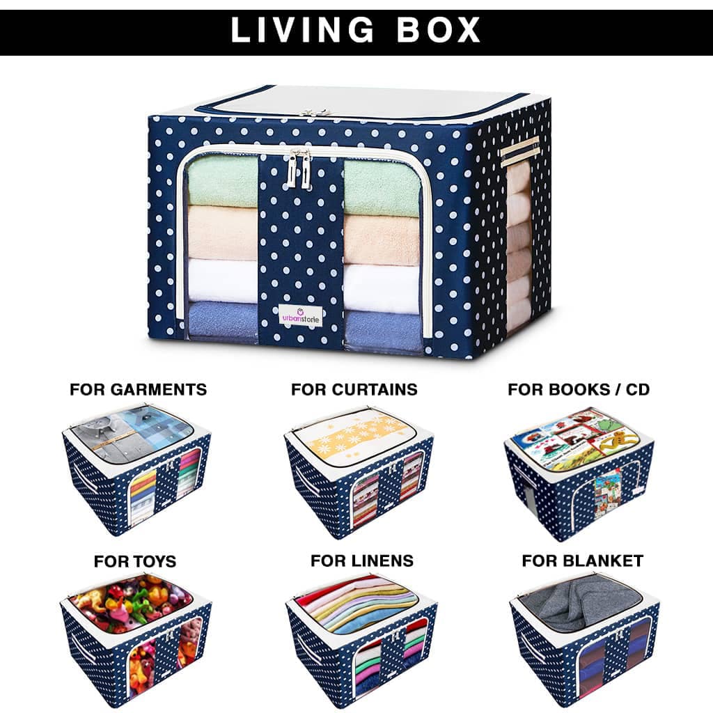 UrbanStorie® Wardrobe Storage Boxes, Store your Clothes, Sarees, Blankets, Winter Items.
