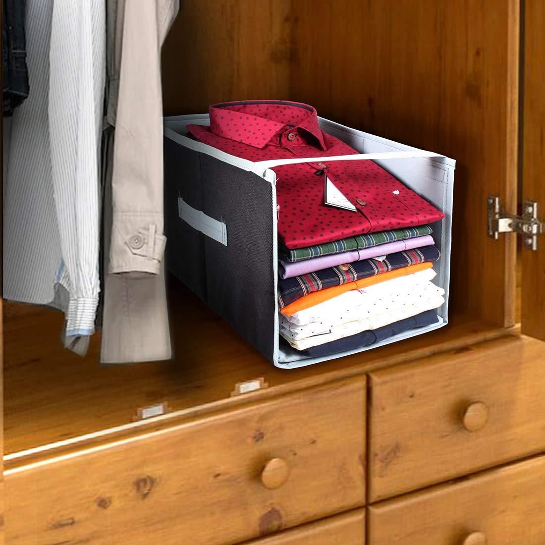 Shirt Stacker- Open Front Shirt Stacker Closet Organizer (Pack of 6)