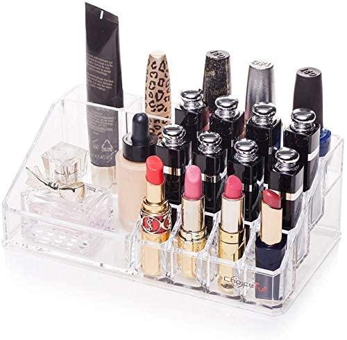 Acrylic Makeup Mascara Liner Brush Storage Lipstick Cosmetic Organizer