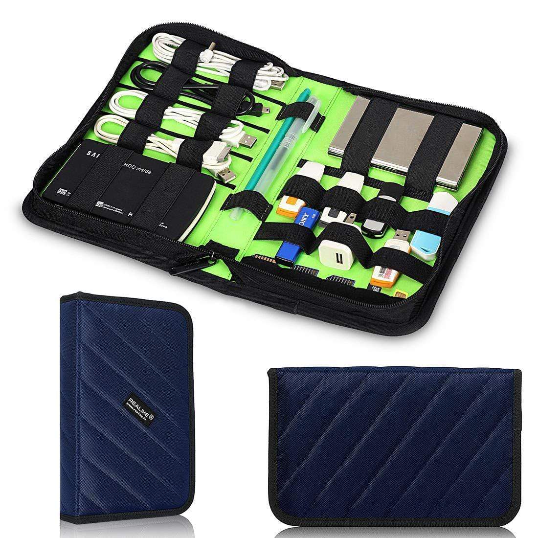 Travel Cable Organizer, Electronic Accessories Organizer for Cord, Hard Drive, Earphone, Power Bank and Others