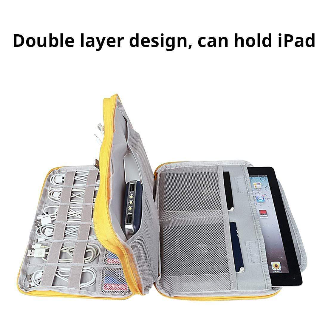 Travel Cable Organizer, Electronic Accessories Organizer for Cord, Hard Drive, Earphone, Power Bank and Others.